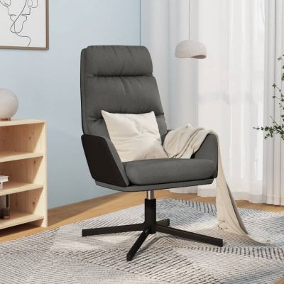 Gossi scaun de relaxare, gri inchis, material textil