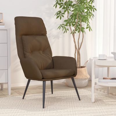 Gossi scaun de relaxare, maro, piele intoarsa artificiala