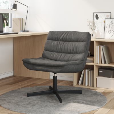 Gossi scaun rotativ negru jet poliester, metal standard rotativ