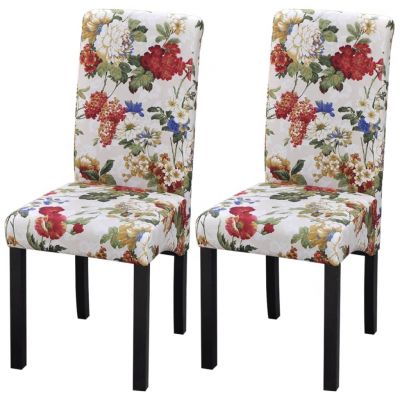 Gossi scaune de bucatarie, 2 buc., multicolor, material textil