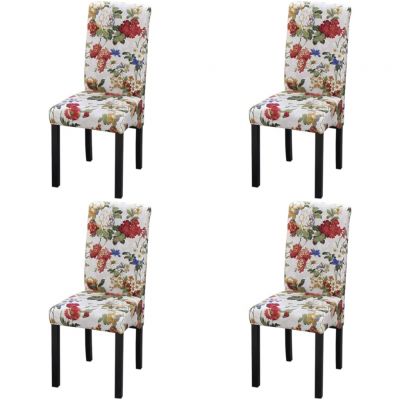 Gossi scaune de bucatarie, 4 buc., multicolor, material textil