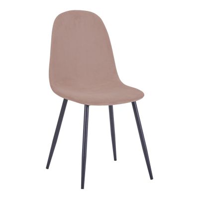 Scaun Bella pakoworld tesatura catifea mar putredc-picior metalic negru 43x52x88cm