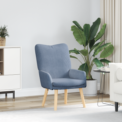 Scaun de relaxare Gossi din tesatura de caramida albastra