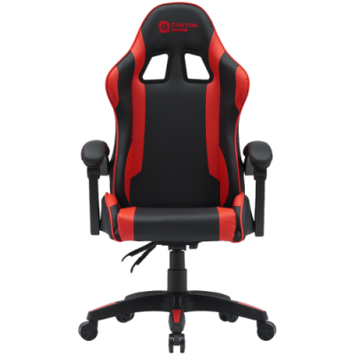 Scaun gaming CANYON Core SGCH2, reglabil, Negru/Rosu