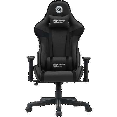 Scaun gaming CANYON Crest FCH01 Fabric, reglabil, Negru/Gri