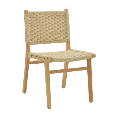 Scaun Julien din lemn de cauciuc Natural și sfoară Naturală 61x54x85cm 49x59