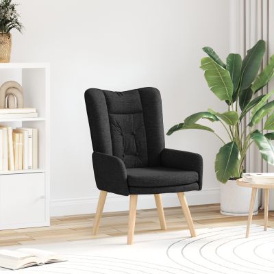 Scaun relaxant Gossi din tesatura neagra