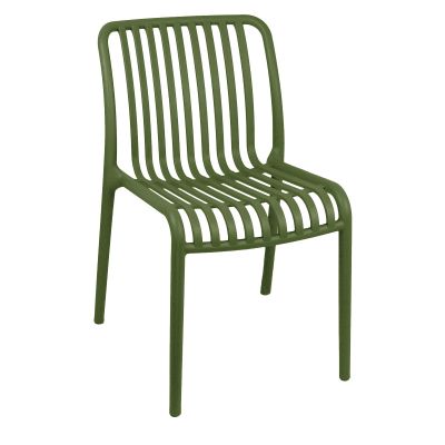 Scaun Zoi pakoworld pp in nuanta verde inchis 42x58x79cm