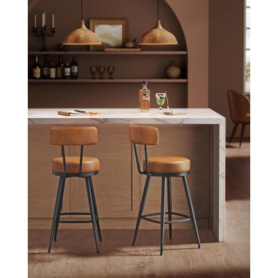 Set scaune de bar Caramel Vasagle 54x54x90.5 cm