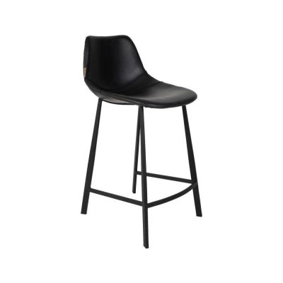 Set 2 scaune bar Dutchbone Franky, înălțime 91 cm, negru