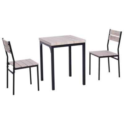HOMCOM Set masă și scaune stil loft, ideal pentru spații mici | Aosom Romania
