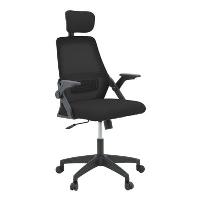 Scaun de birou Peja Negru 58x60x107-117 cm