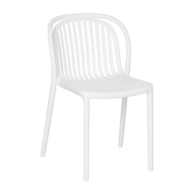 Scaun de dining alb din plastic Alia – Ixia