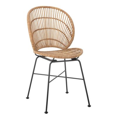 Scaun de dining în culoare naturală din ratan Fiore – Bloomingville