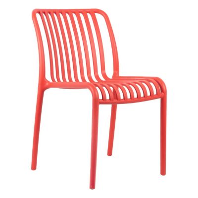 Scaun de dining roșu deschis din plastic Glee – Leitmotiv