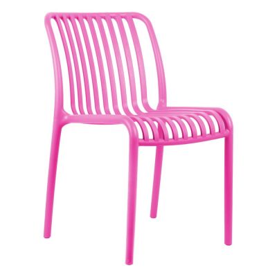 Scaun de dining roz din plastic Glee – Leitmotiv