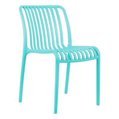 Scaun de dining turcoaz din plastic Glee – Leitmotiv