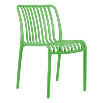 Scaun de dining verde din plastic Glee – Leitmotiv