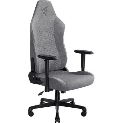 Scaun de gaming Razer Iskur V2 X, Spuma, Cotiere 2D, Perna lombara integrata, Cadru din otel (Gri deschis)