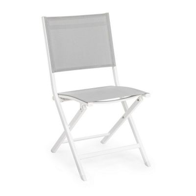 Scaun de grădină alb din metal Elin – Bizzotto