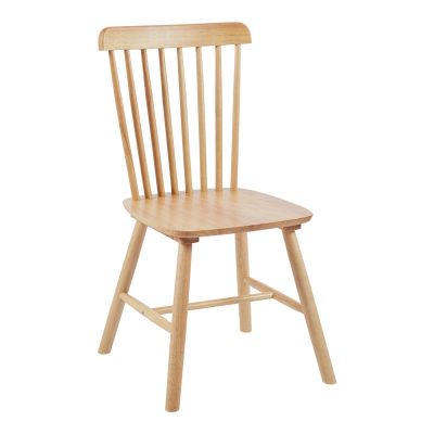 Scaun din lemn de cauciuc Melia  in culoare Naturala 45x51x87cm
