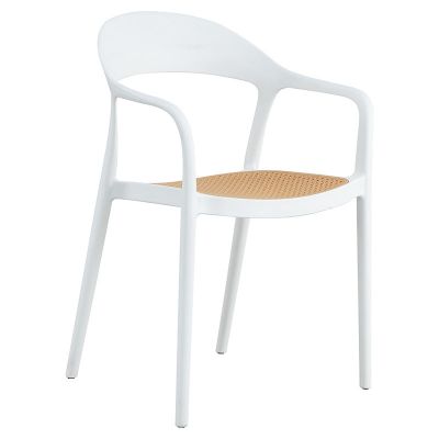Scaun Ember cu protectie UV, Alb - Bej, 52x56x81 cm