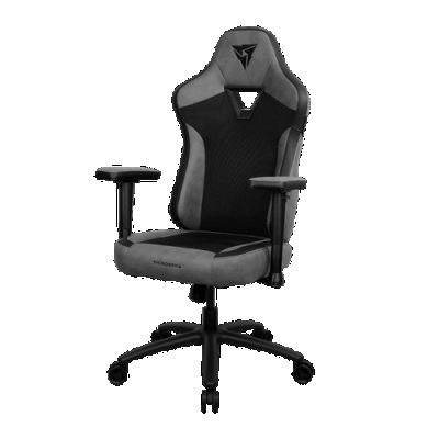 Scaun Gaming Ergonomic ThunderX3 EAZE MESH, Max 125 kg, Cotiere 2D, Suport lombar si gat din spuma, Mecanism SYNC4 (Negru/Gri)