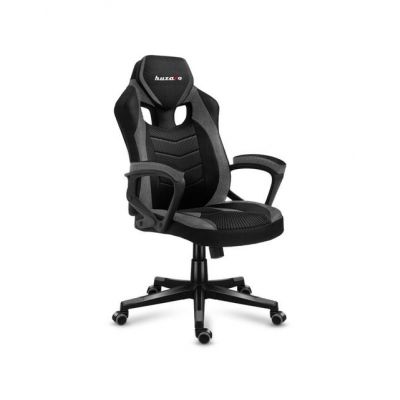 Scaun gaming Huzaro HZ-Force 2.5, Mesh, Cotiere moi, Cadru otel, Functie balans SoftFlex (Gri/Negru)