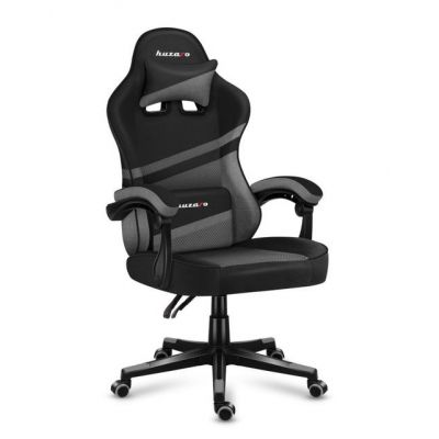 Scaun gaming Huzaro HZ-Force 4.4, Mesh, Cotiere moi, Perne lombara & cervicala, Cadru otel (Gri)
