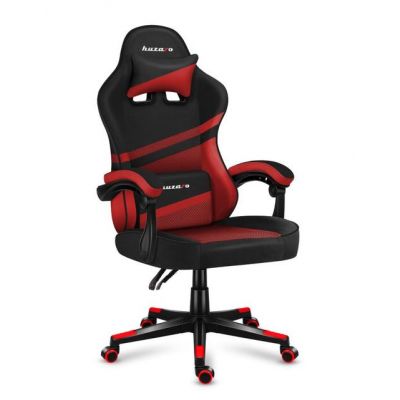 Scaun gaming Huzaro HZ-Force 4.4, Mesh, Cotiere moi, Perne lombara & cervicala, Cadru otel (Rosu/Negru)