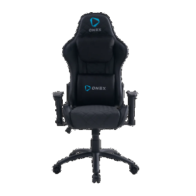 Scaun Gaming ONEX GX330, Max 125 kg, Cotiere 2D, Cadru metalic, Spuma, PVC (Negru)