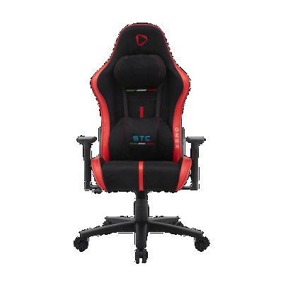 Scaun Gaming ONEX STC Alcantara L, Max 125 kg, Cadru metalic, PVC (Negru/Rosu)