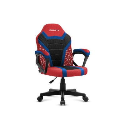 Scaun gaming pentru copii Huzaro HZ-Ranger 1.0 Spider, Mesh respirabil, Cotiere moi, Roti din cauciuc, Reglaj inaltime, Design ergonomic (Negru/Rosu)
