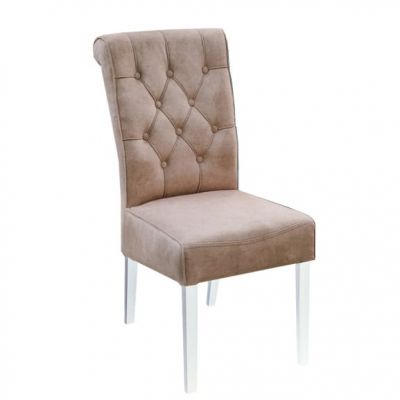 Scaun Saint Tropez, Bej, Alb, 44 x 67 x 99.5 Cm