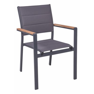 Scaune de grădină gri-închis 2 buc. din metal Davina – Garden Pleasure
