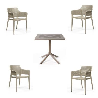 Set 4 scaune cu masă Novussi Like