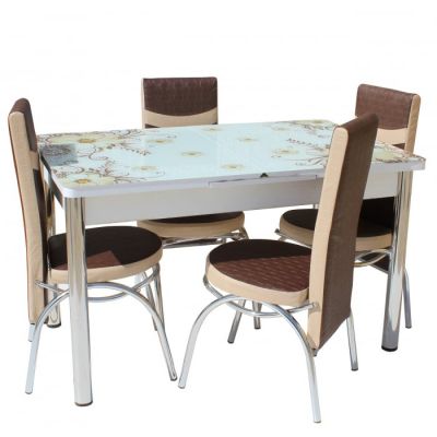 Set Masa Sticla Cu 4 Scaune Tip 2-0043