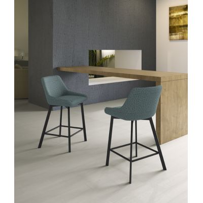 STONES Scaun din material textil 50cm X 44cm H. 94cm | Aosom Romania