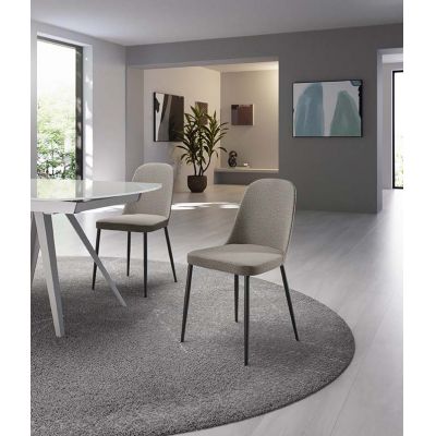STONES Scaun din material textil 55cm X 46cm H. 85cm | Aosom Romania