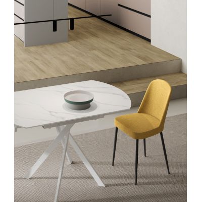 STONES Scaun din material textil 55cm X 46cm H. 85cm | Aosom Romania