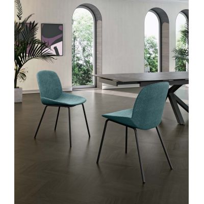 STONES Scaun din material textil 57cm X 46cm H. 80cm | Aosom Romania