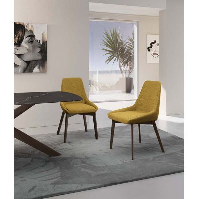 STONES Scaun din material textil 62cm X 49.5cm H. 87cm | Aosom Romania