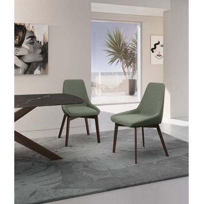 STONES Scaun din material textil 62cm X 49.5cm H. 87cm | Aosom Romania