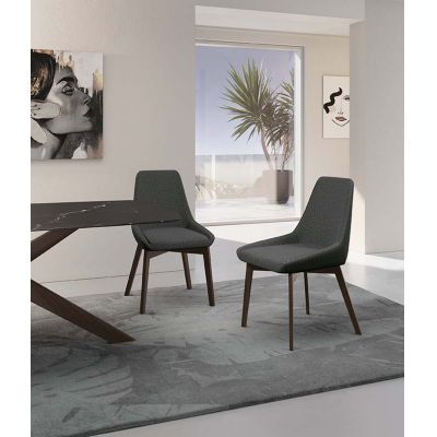 STONES Scaun din material textil 62cm X 49.5cm H. 87cm | Aosom Romania