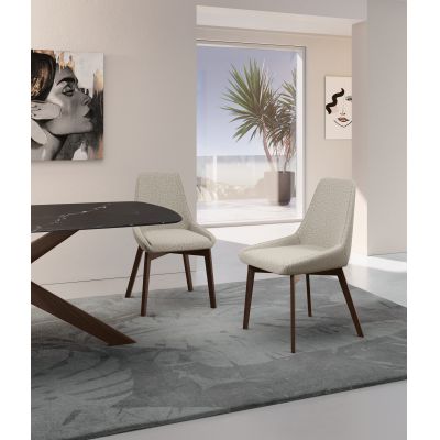 STONES Scaun din material textil 62cm X 49.5cm H. 87cm | Aosom Romania