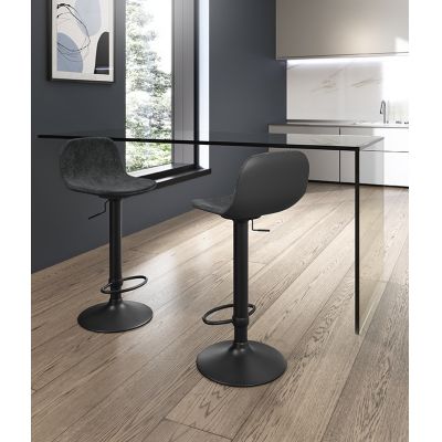 STONES Scaun din microfibră 39cm X 45cm H. 86/102cm | Aosom Romania