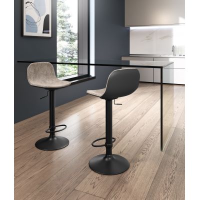 STONES Scaun din microfibră 39cm X 45cm H. 86/102cm | Aosom Romania