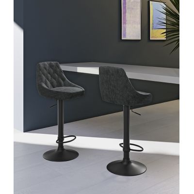 STONES Scaun din microfibră 45cm X 50cm H. 84/100cm | Aosom Romania