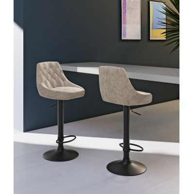 STONES Scaun din microfibră 45cm X 50cm H. 84/100cm | Aosom Romania