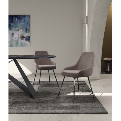 STONES Scaun din microfibră 48.5cm X 49.5cm H. 80cm | Aosom Romania